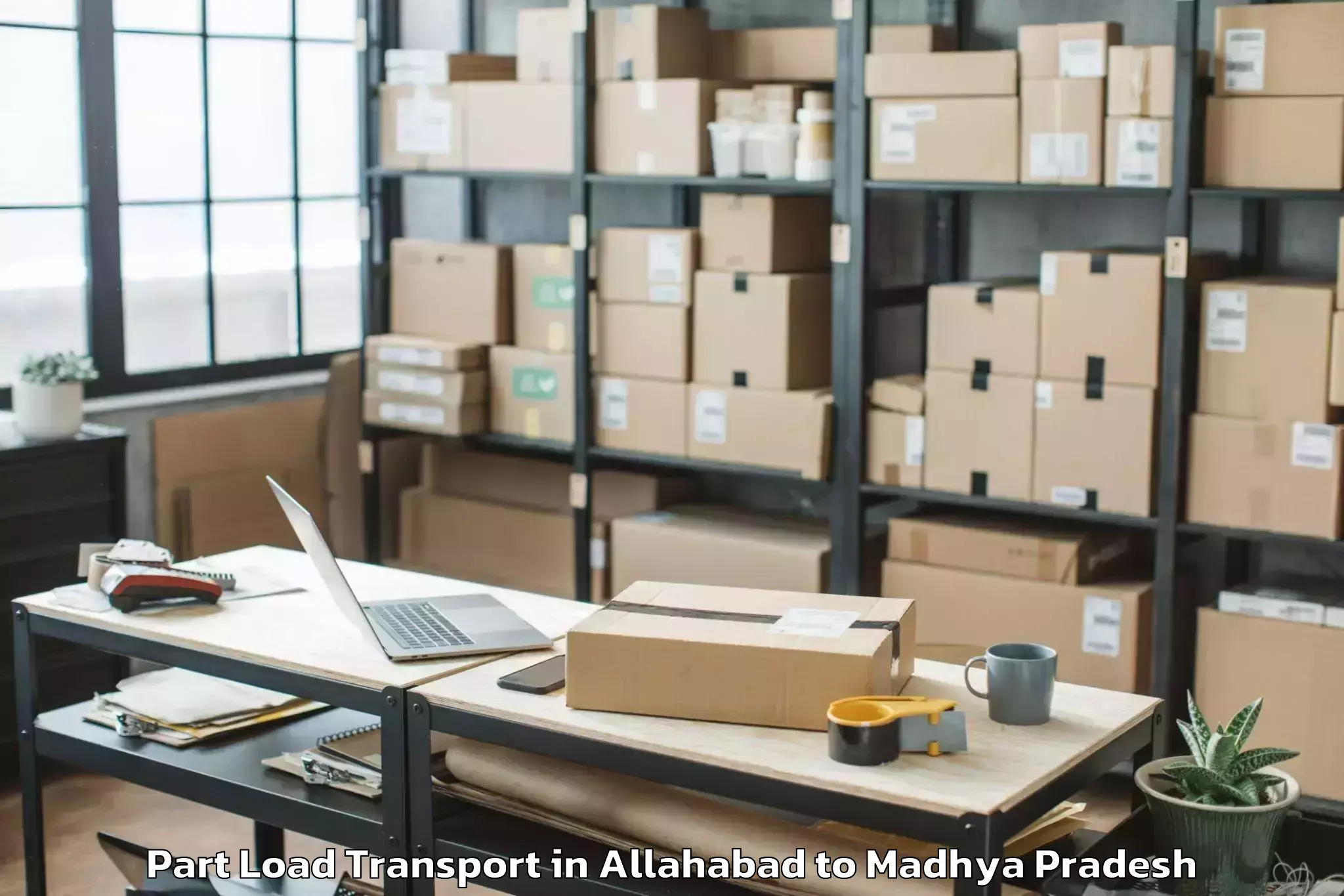 Allahabad to Gurh Part Load Transport Booking